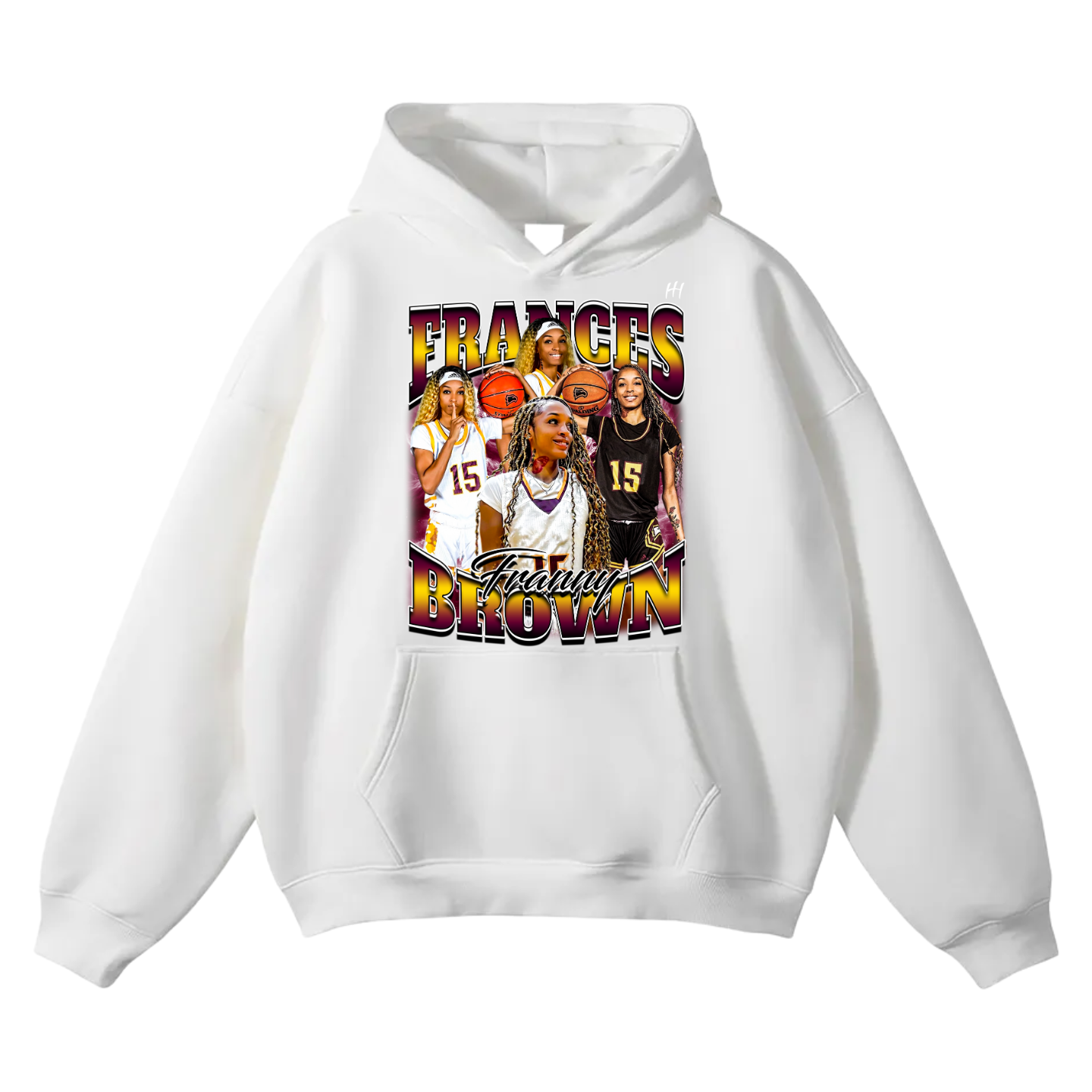 Frances Brown Oversize Fleeced Hoodie