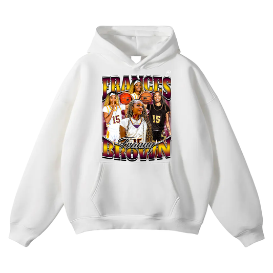 Frances Brown Oversize Fleeced Hoodie