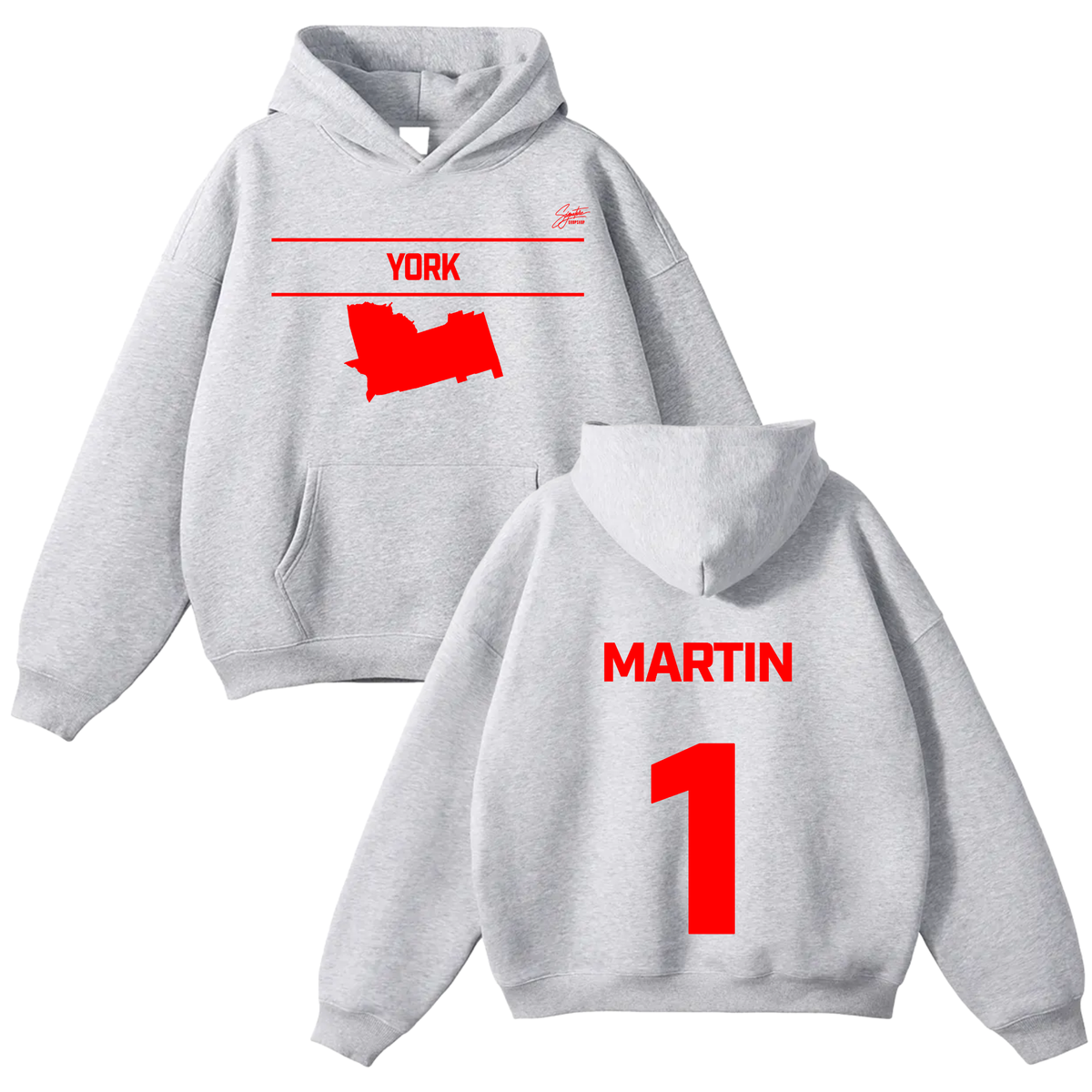 Demonte Martin Oversize Fleeced Hoodie