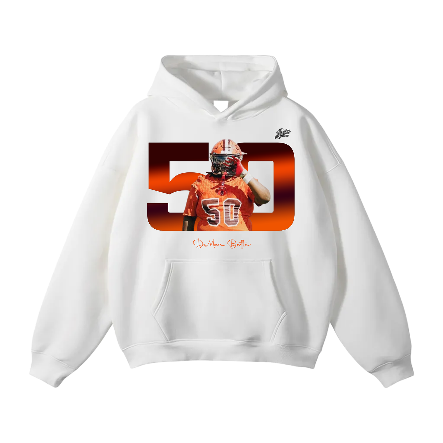 DeMari Battle Oversize Fleeced Hoodie