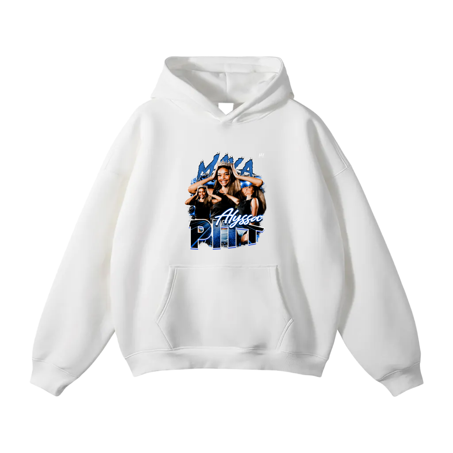 Alyssa Pitt Oversize Fleeced Hoodie