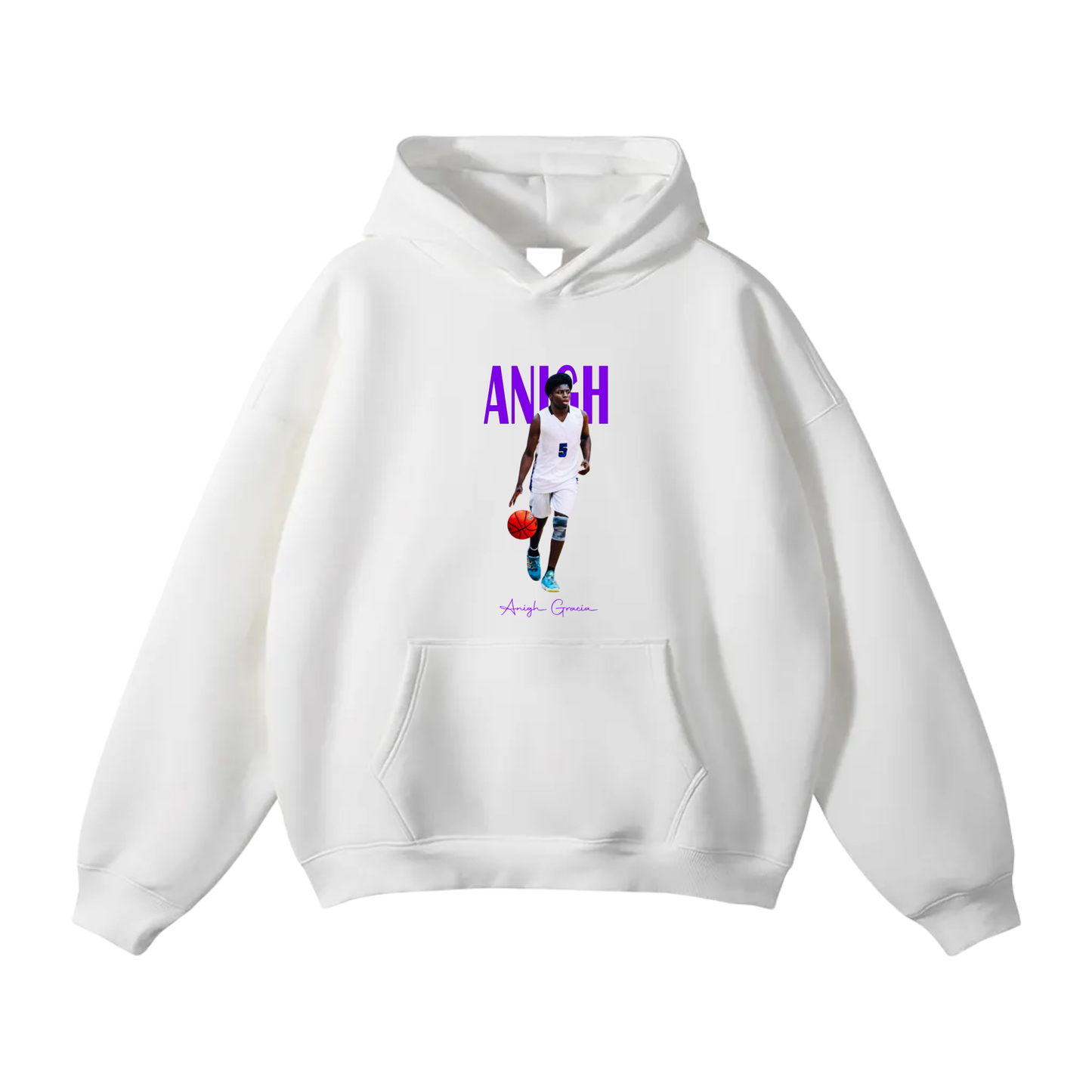 Anigh Gracia Oversize Fleeced Hoodie