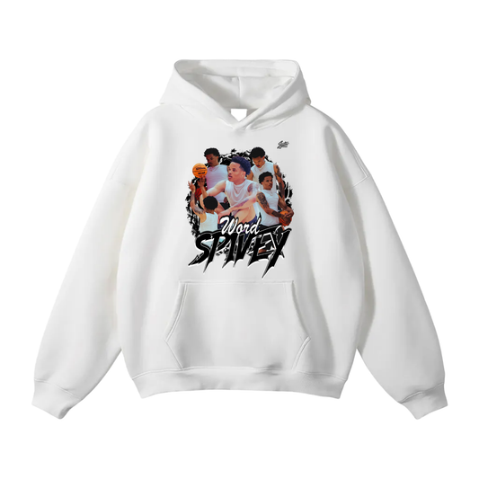 Spivey Word Oversize Fleeced Hoodie