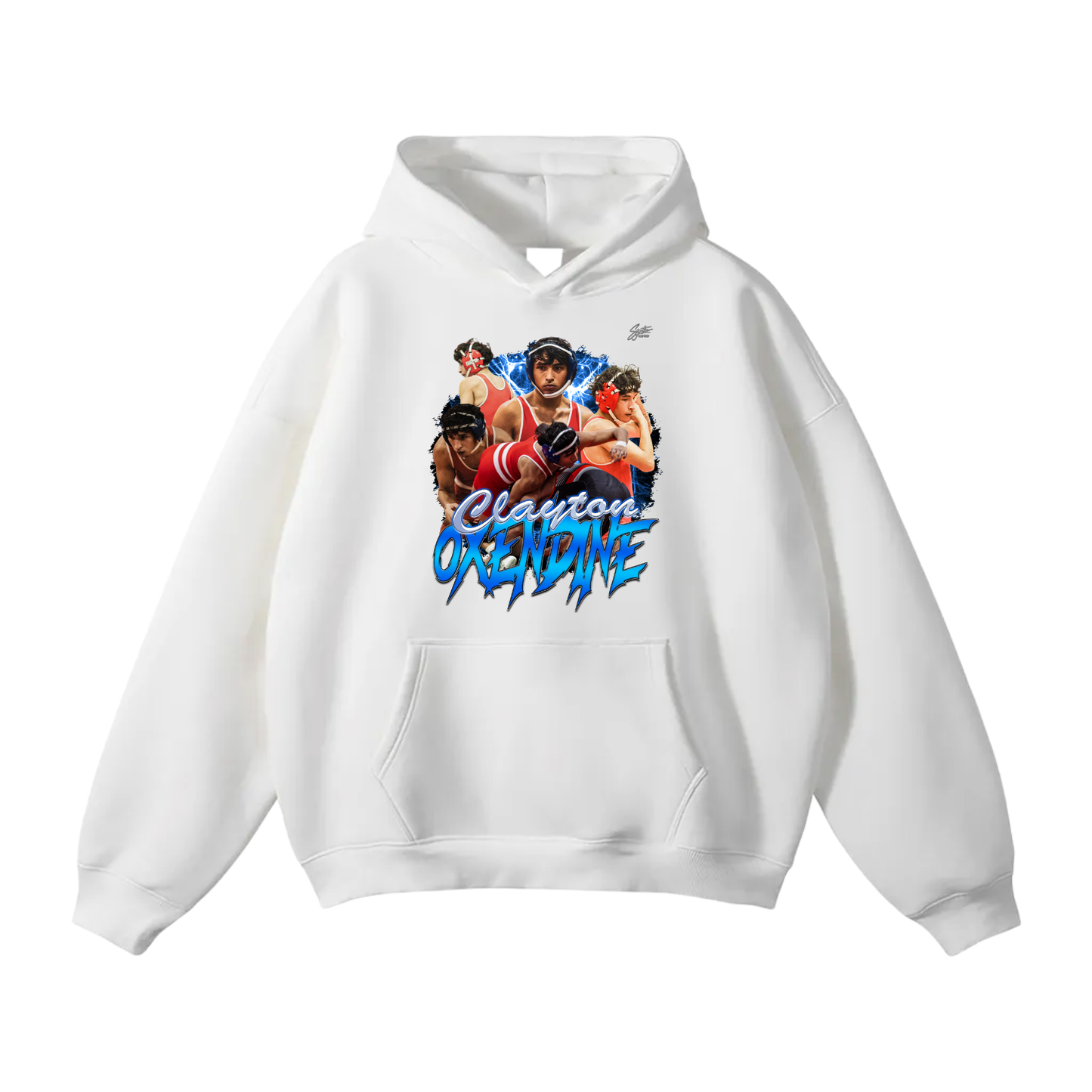 Clayton Oxendine Oversize Fleeced Hoodie
