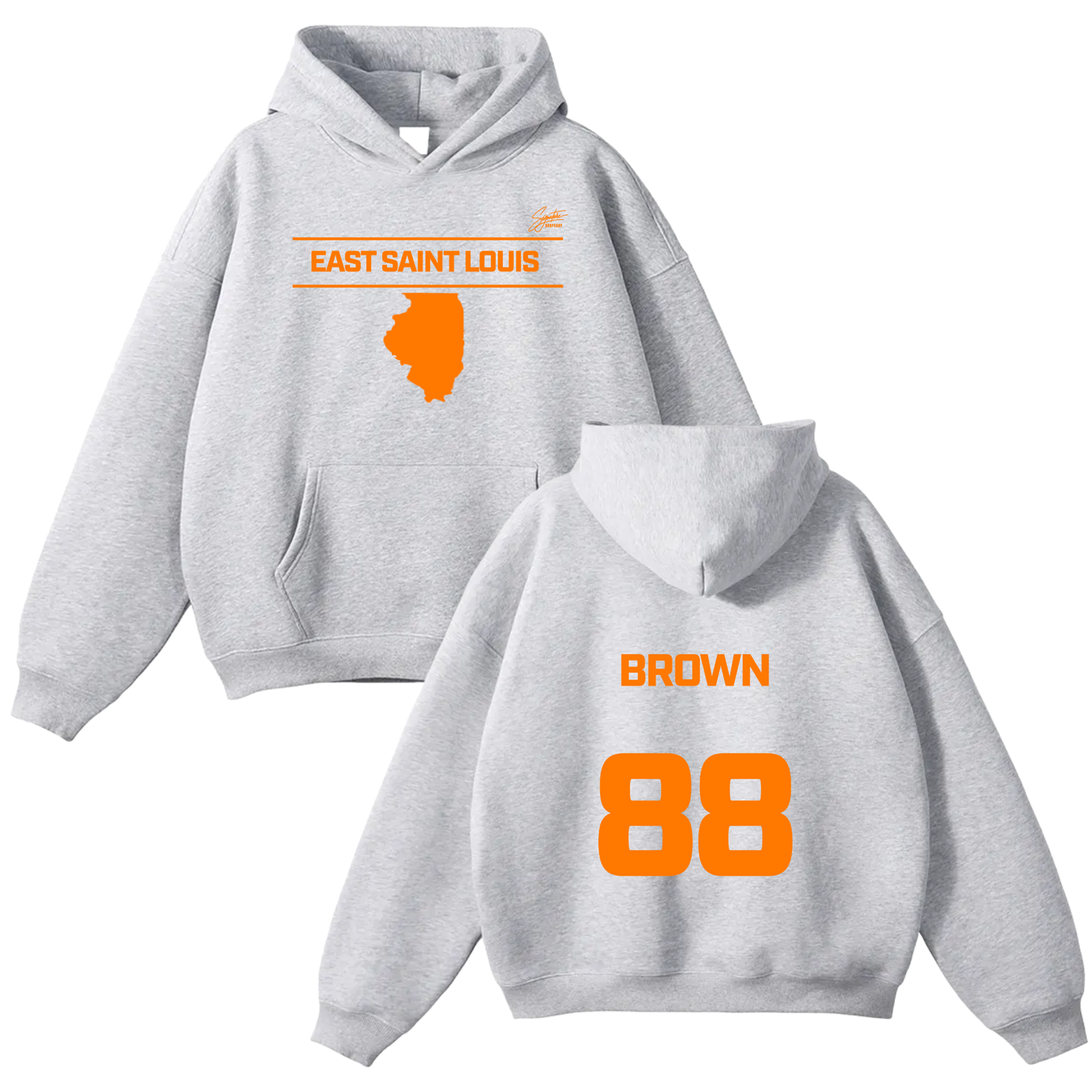 Antwon Brown Oversize Fleeced Hoodie