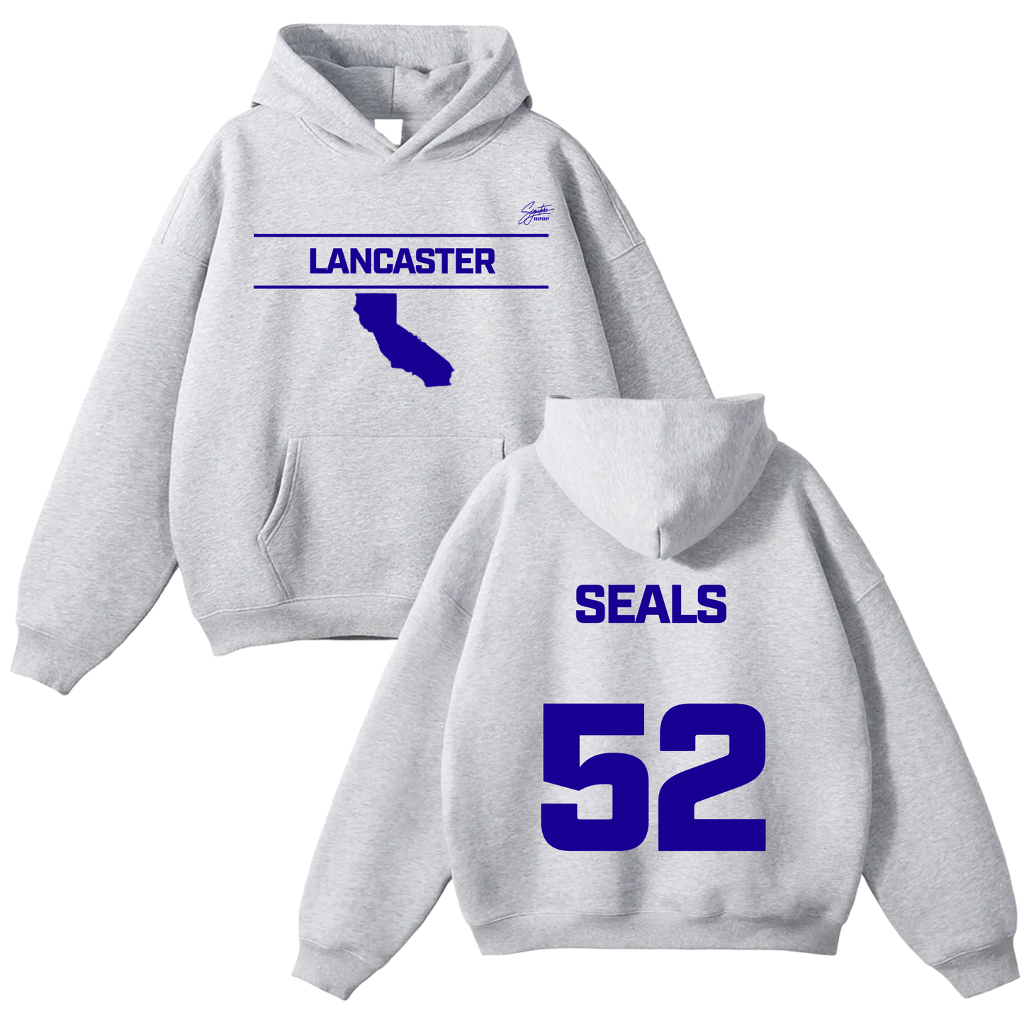 Adrian Seals Oversize Fleeced Hoodie