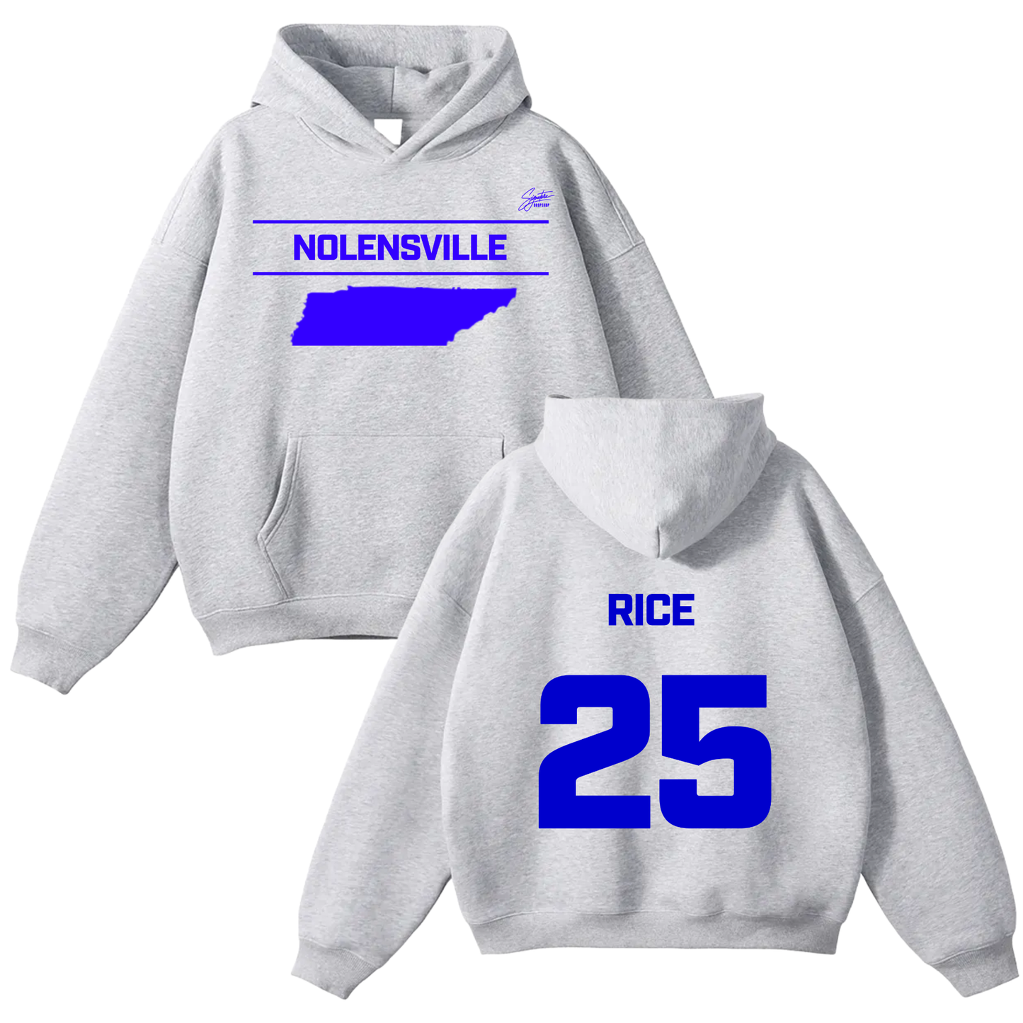 Bryan Rice Oversize Fleeced Hoodie