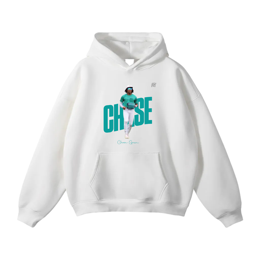 Chase Green Oversize Fleeced Hoodie