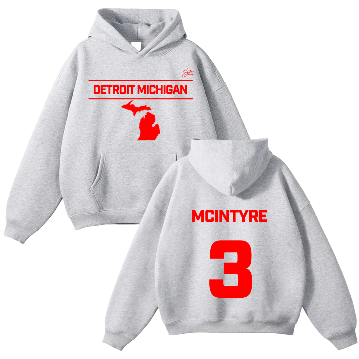 D’Asia McIntyre Oversize Fleeced Hoodie