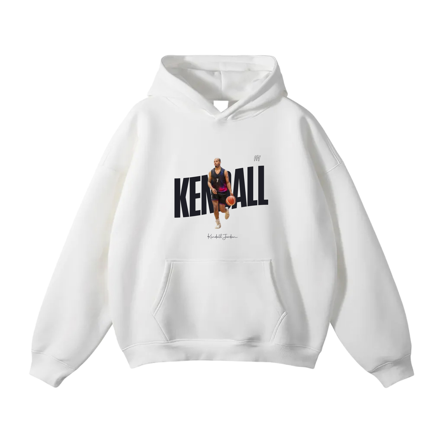 Kendall Jordan Oversize Fleeced Hoodie