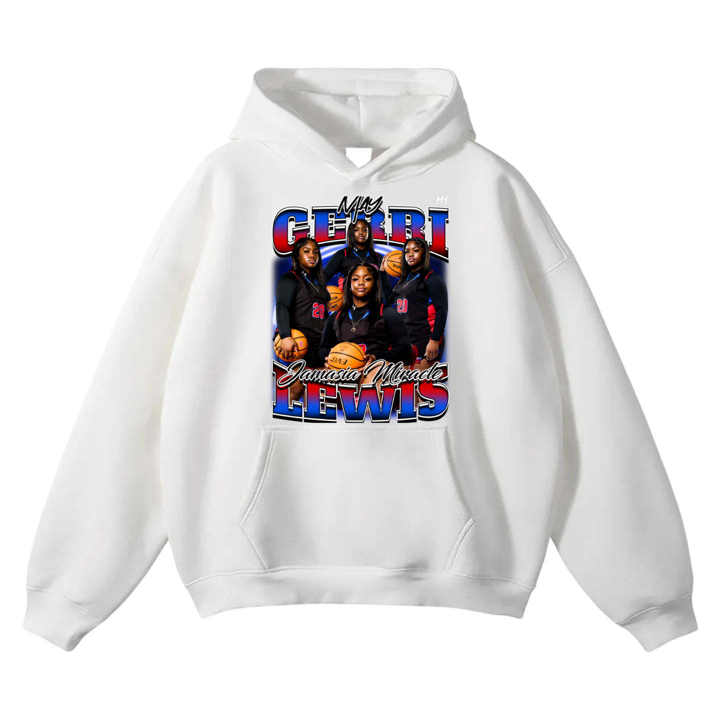 Gerri Jamasia Miracle Lewis Oversize Fleeced Hoodie