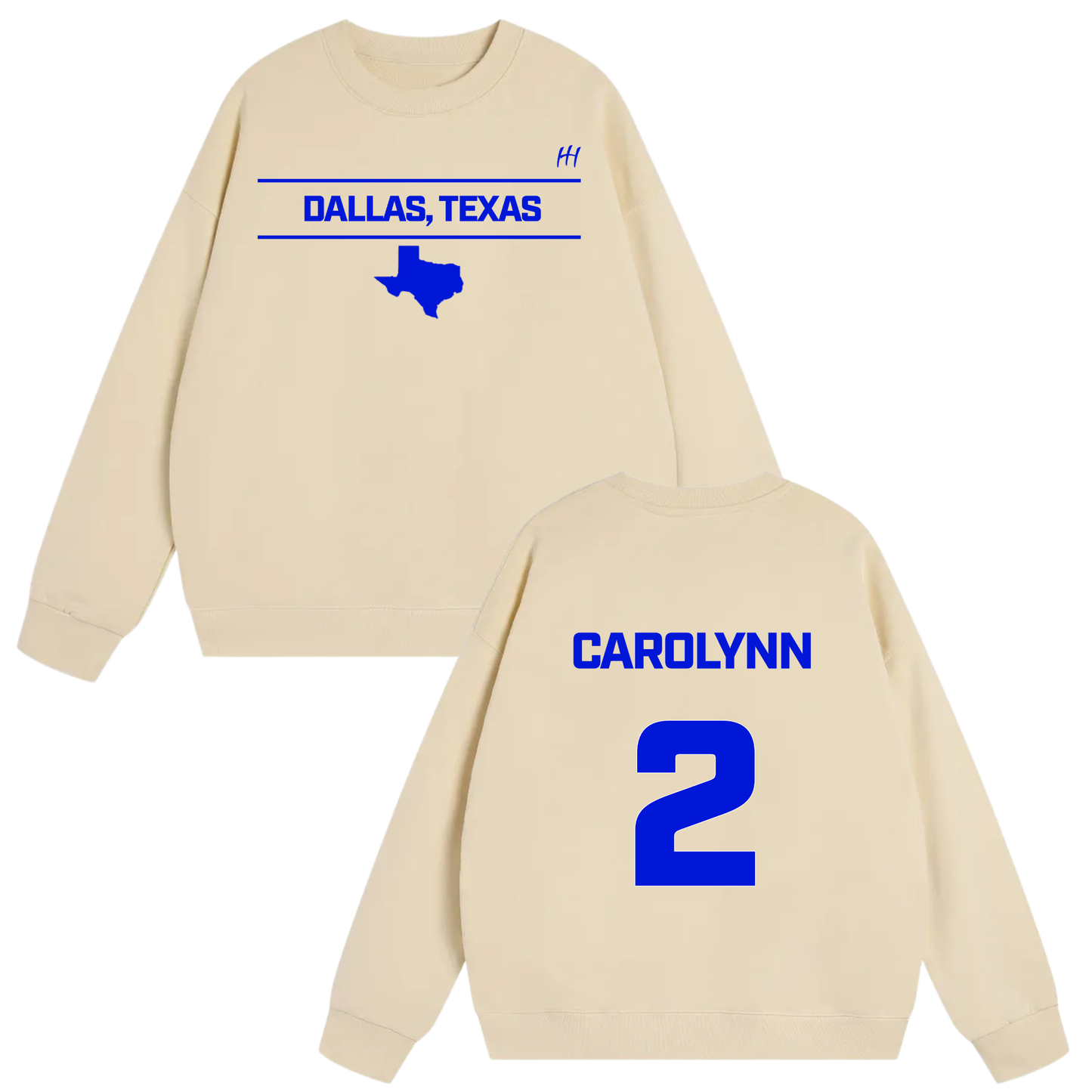 Carolynn Blue Heavyweight Crewneck Sweatshirt