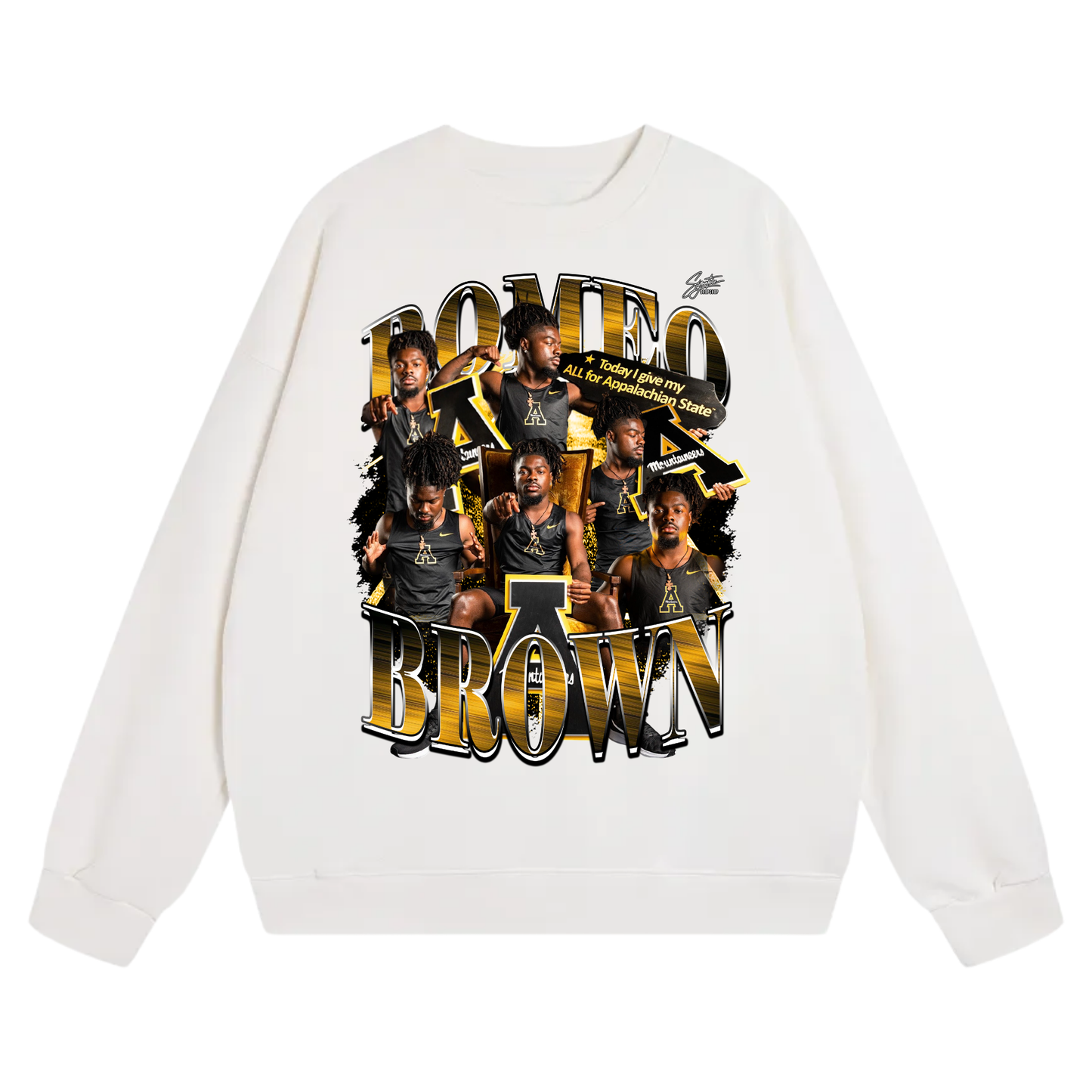 Romeo Brown Heavyweight Crewneck Sweatshirt