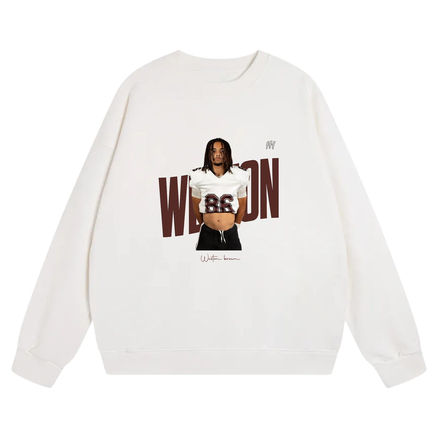 Weston Brown Heavyweight Crewneck Sweatshirt