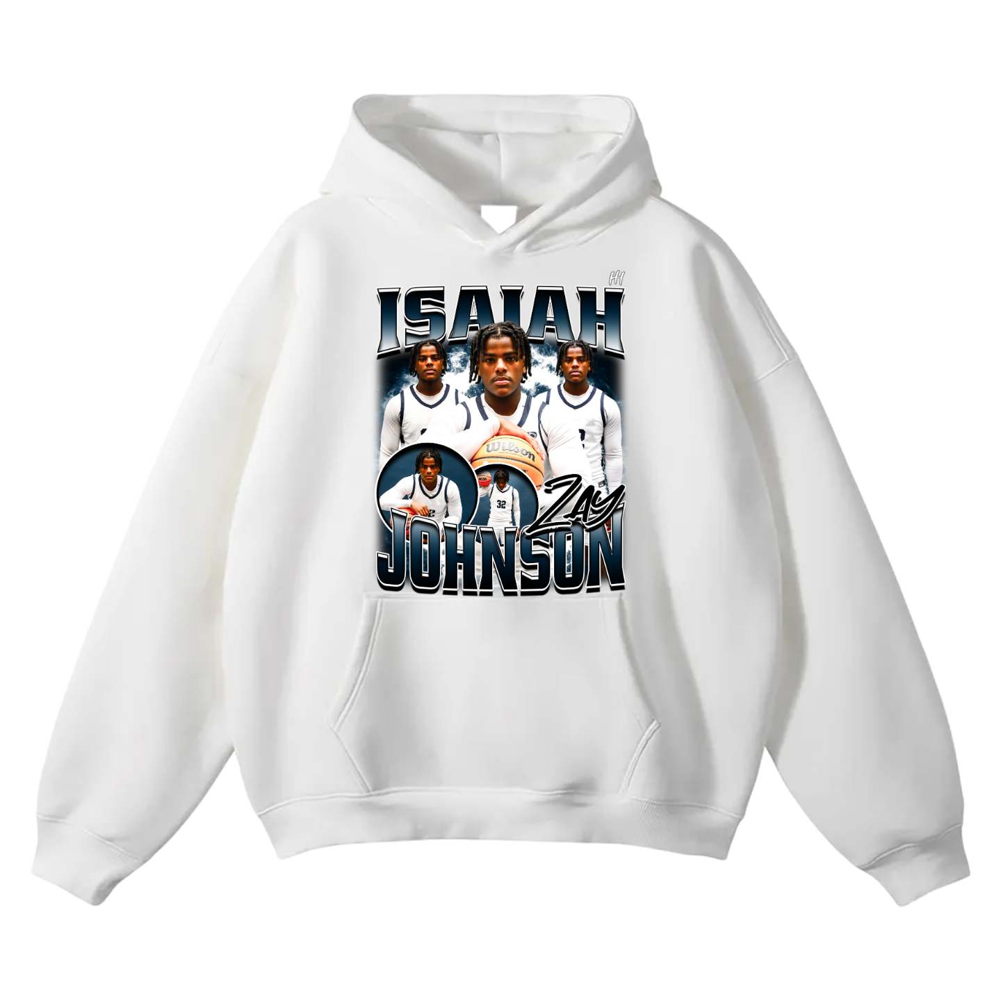 Isaiah Johnson Oversize Fleeced Hoodie