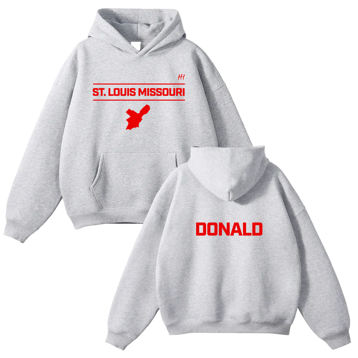 Donald Hughes Oversize Fleeced Hoodie