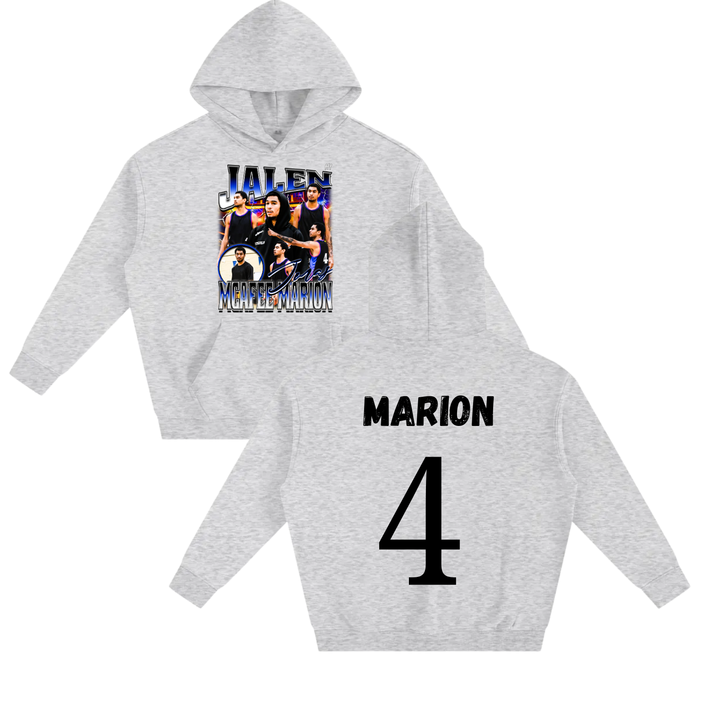 Jalen Mcafee Marion Oversize Fleeced Hoodie