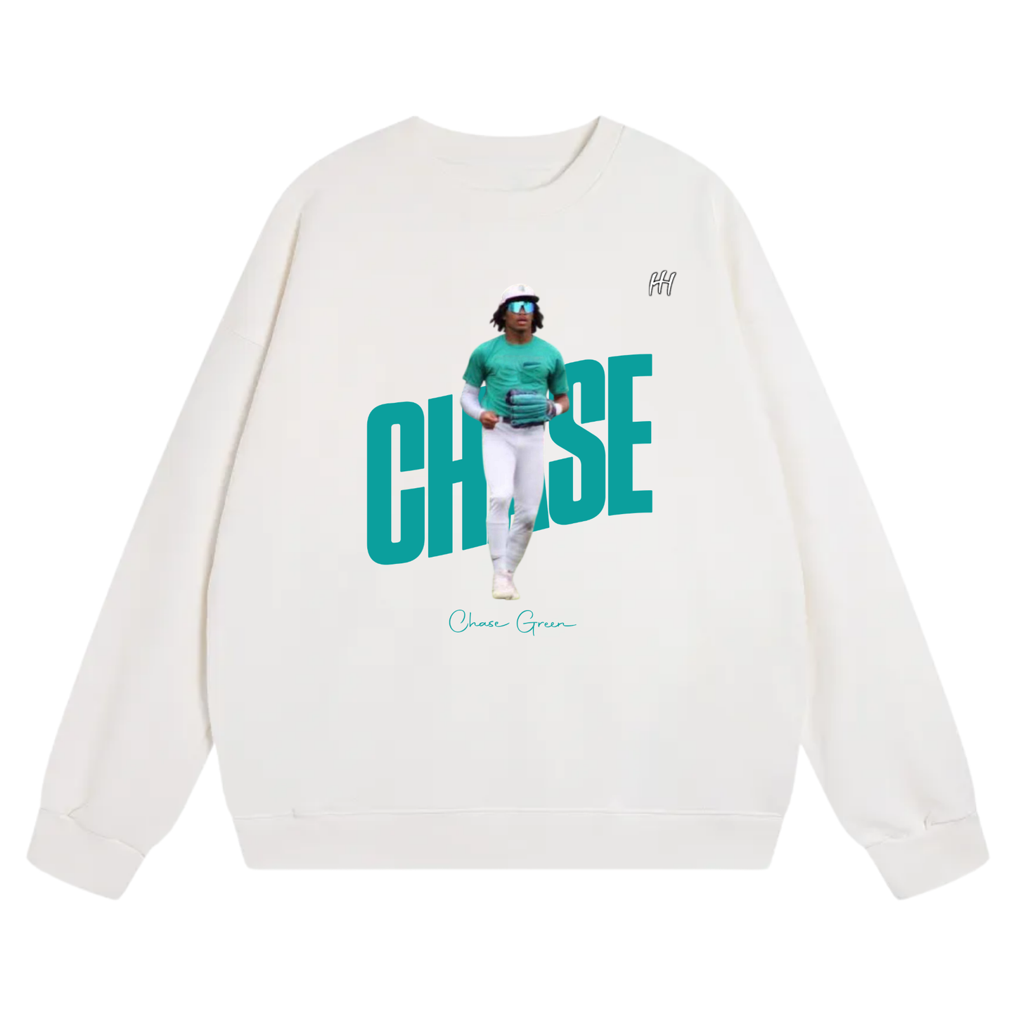 Chase Green Heavyweight Crewneck Sweatshirt