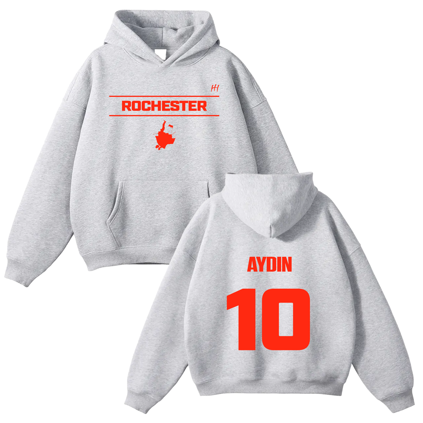 Aydin Berry Oversize Fleeced Hoodie