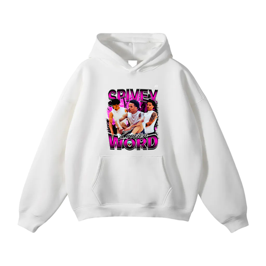Spivey Word Oversize Fleeced Hoodie