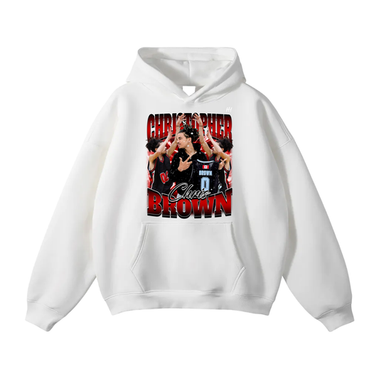 Christopher Brown Oversize Fleeced Hoodie