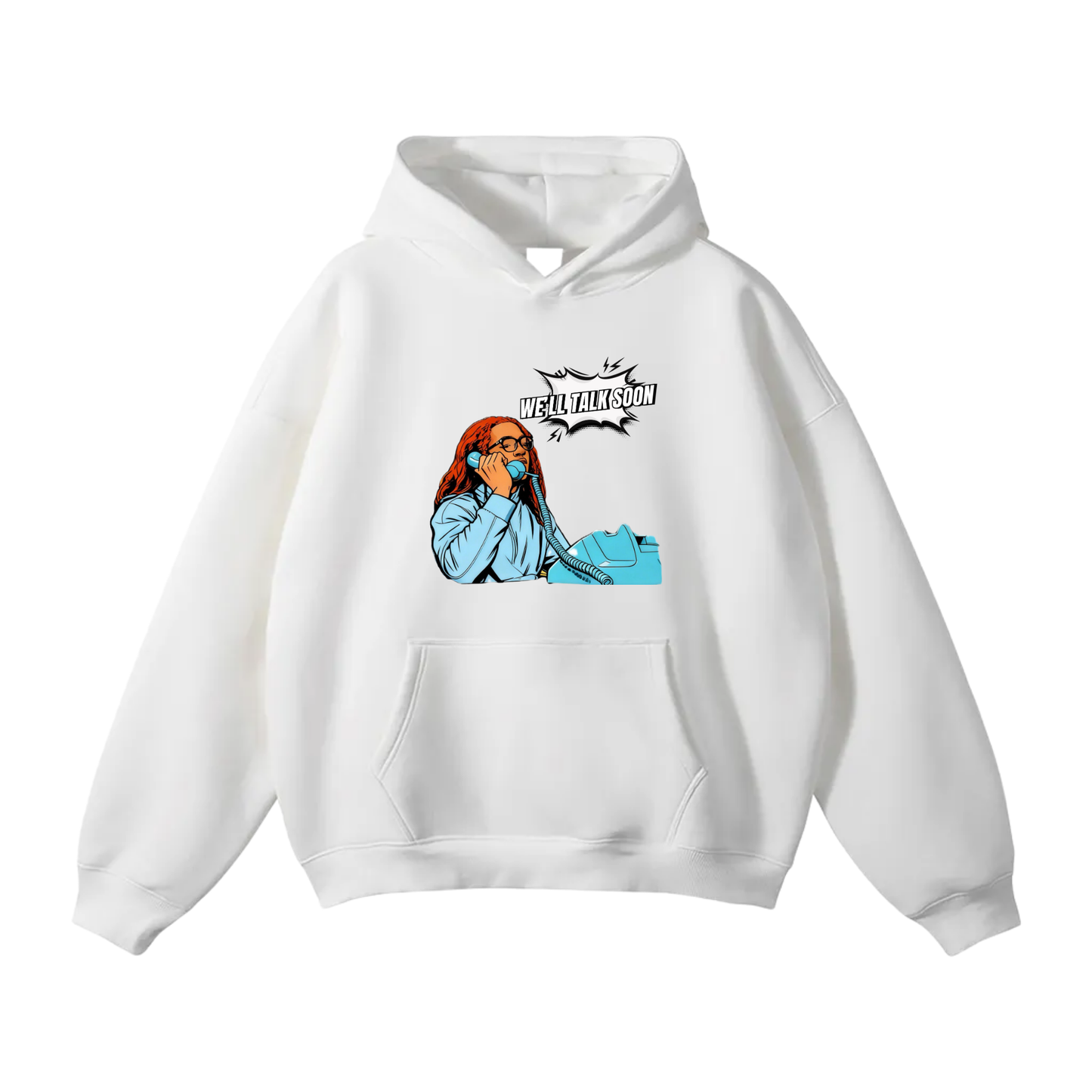 Ethan Royal Oversize Fleeced Hoodie