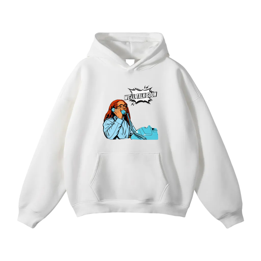 Ethan Royal Oversize Fleeced Hoodie