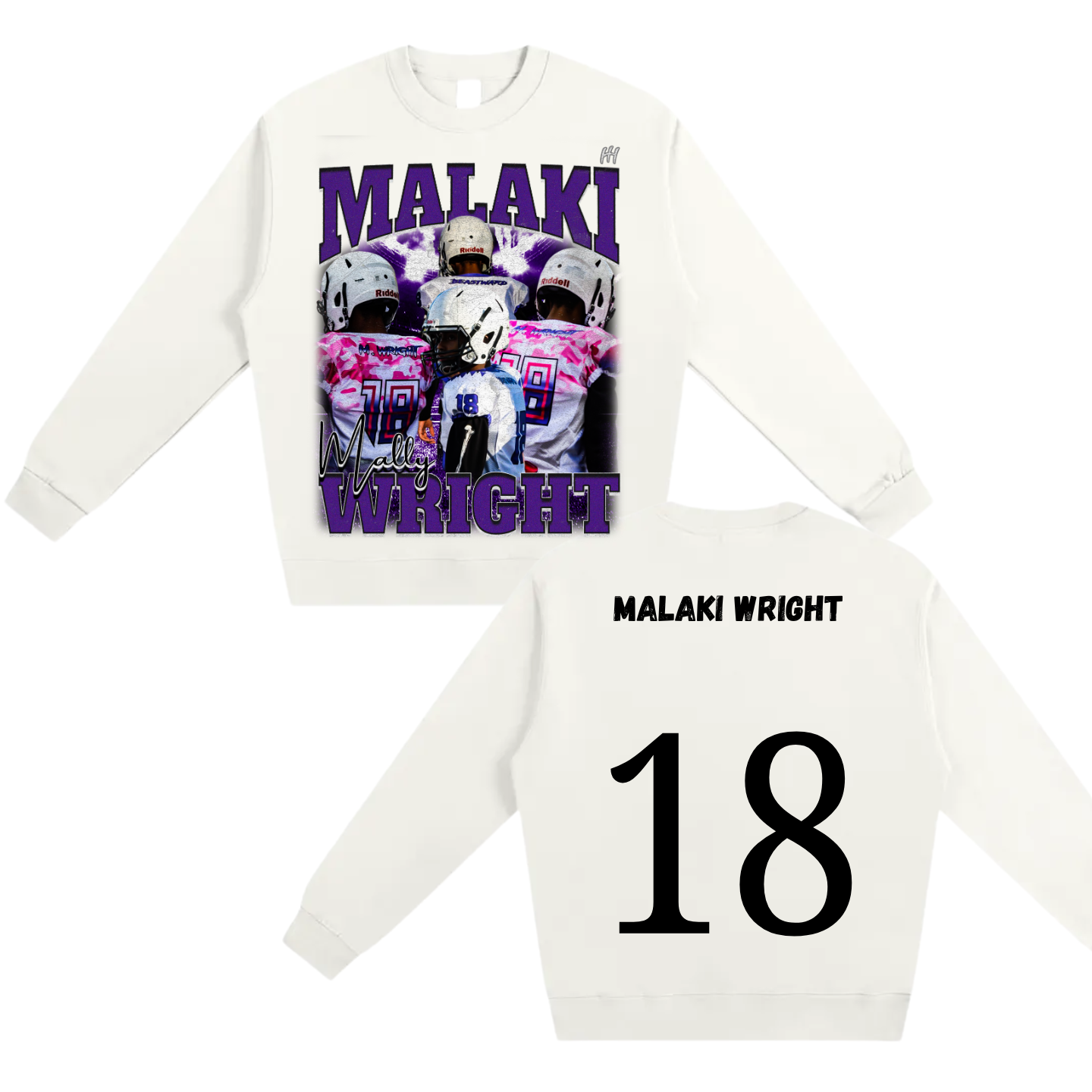 Malaki Wright Heavyweight Crewneck Sweatshirt