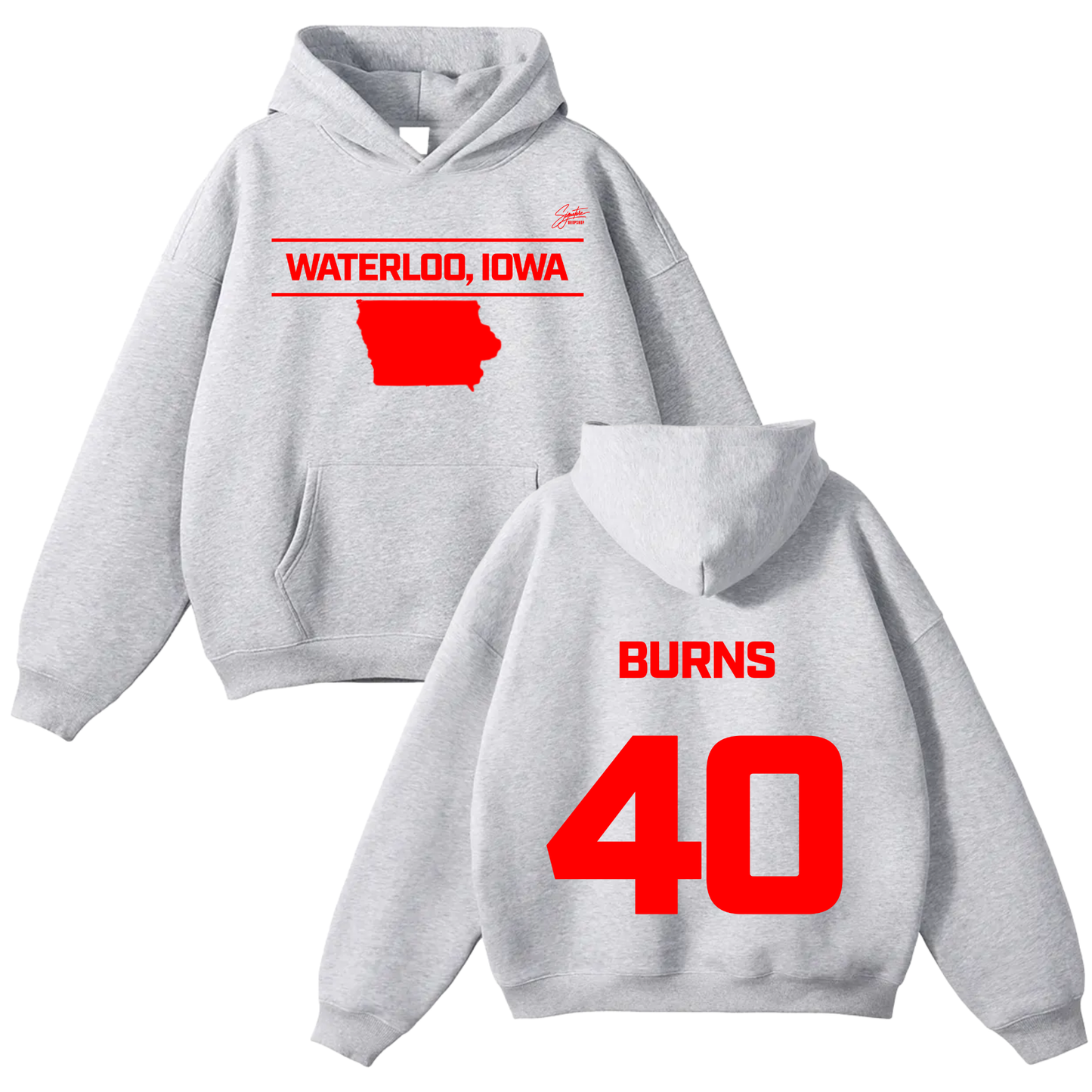 Jaheim Burns Oversize Fleeced Hoodie