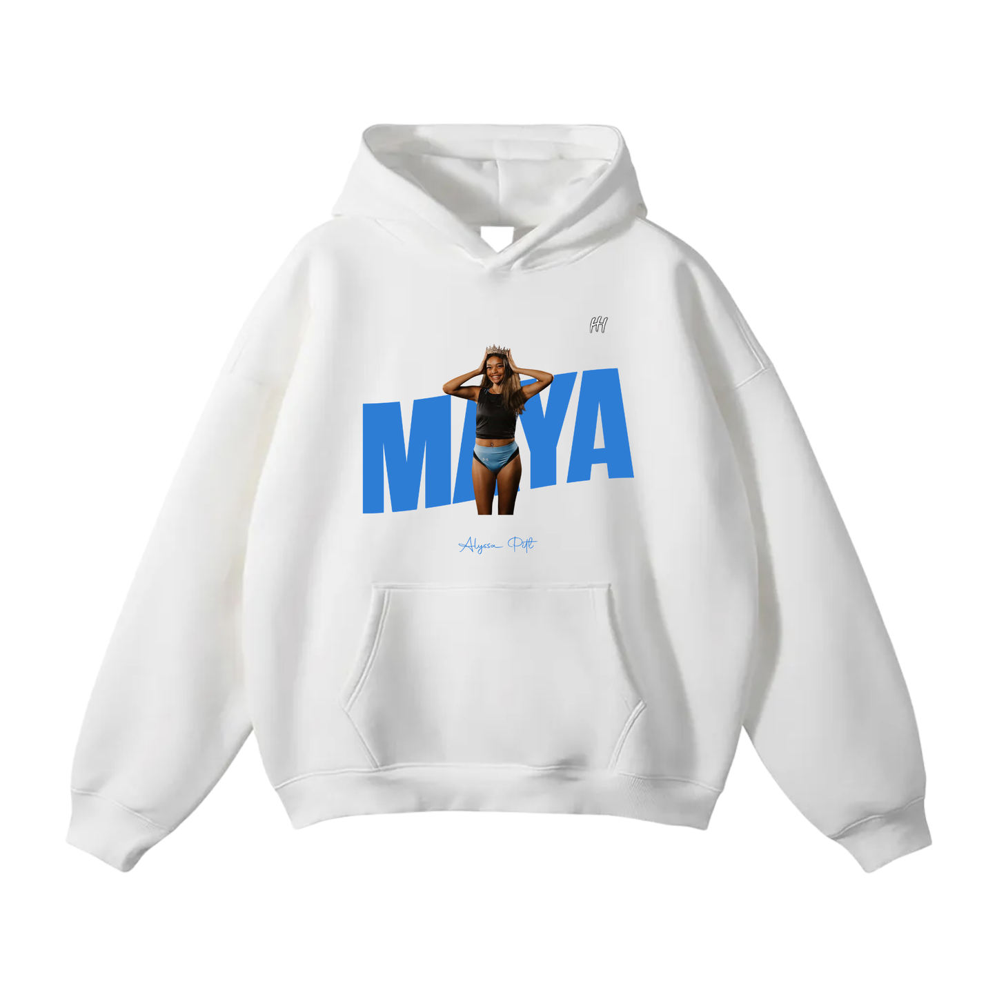 Alyssa Pitt Oversize Fleeced Hoodie