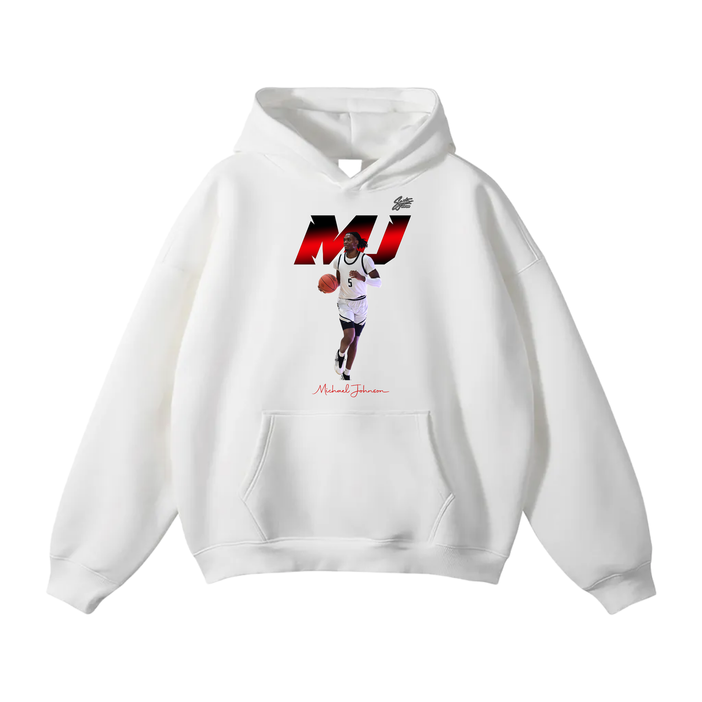 Michael Johnson Oversize Fleeced Hoodie
