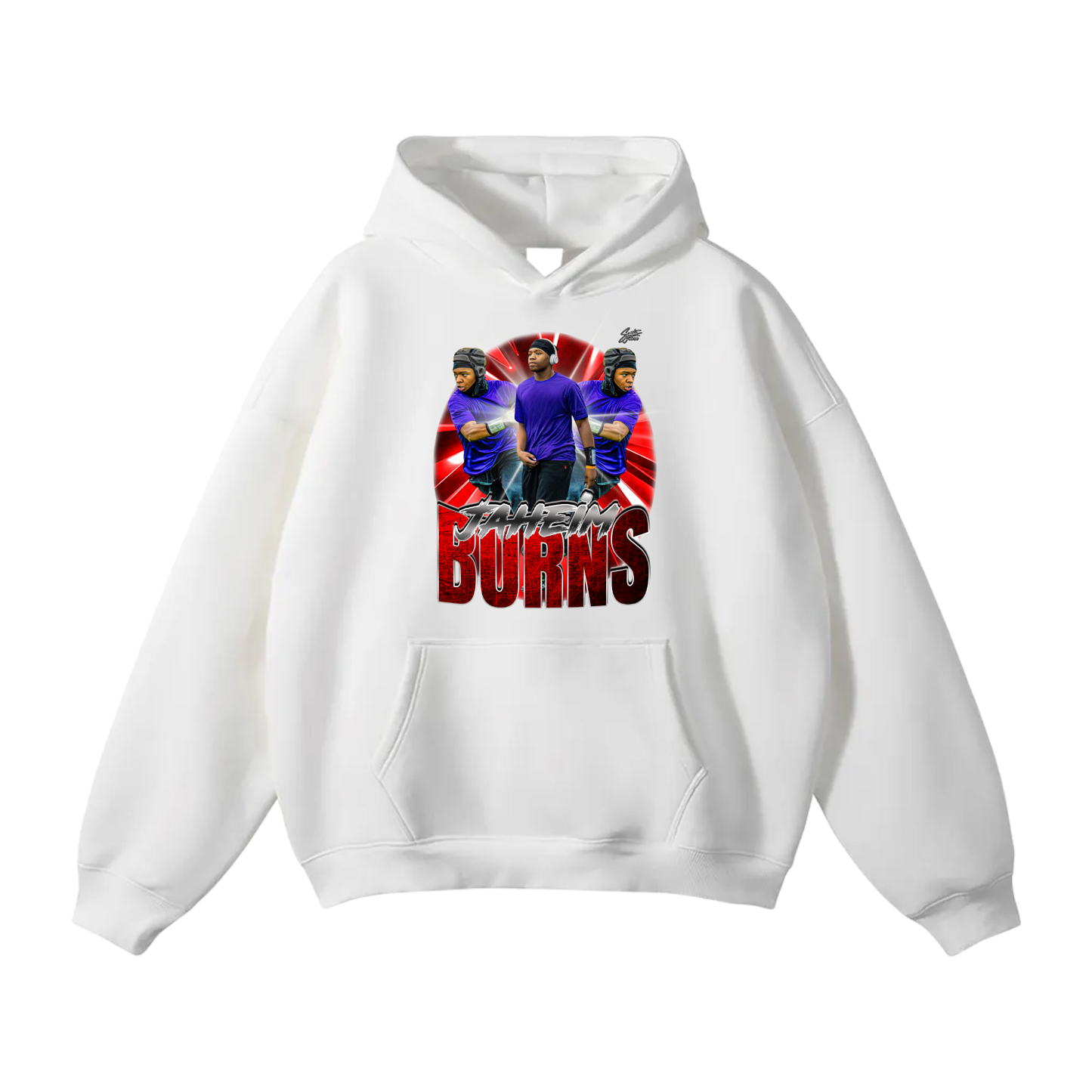 Jaheim Burns Oversize Fleeced Hoodie