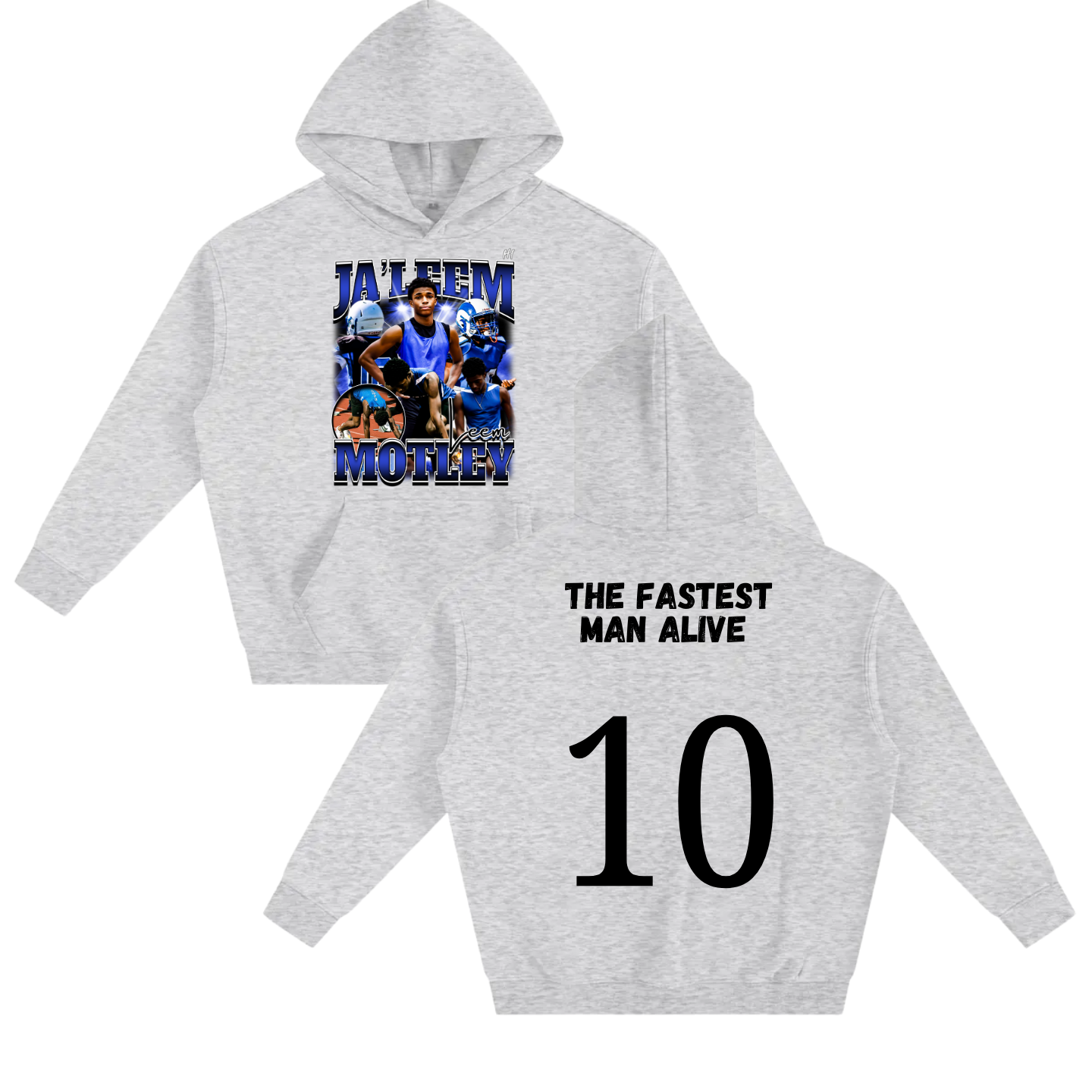 Ja’Leem Motley Oversize Fleeced Hoodie