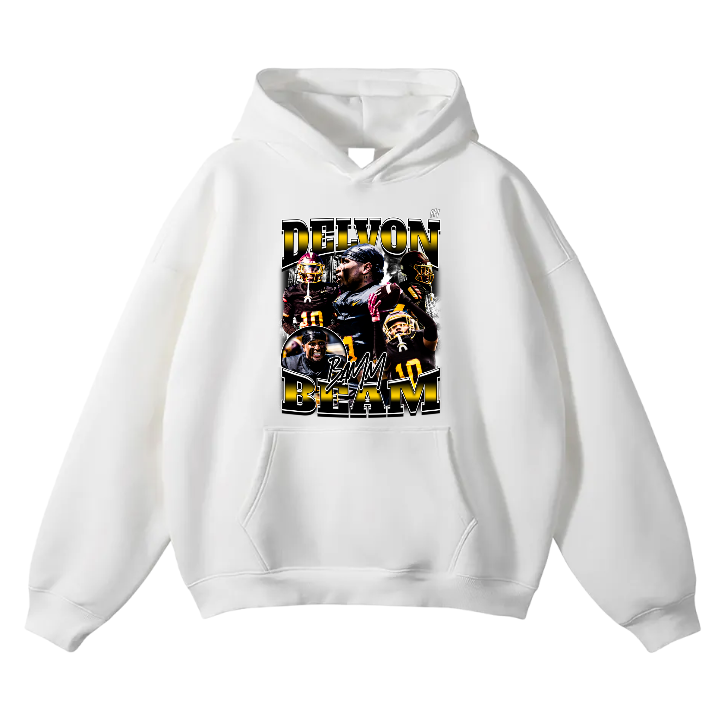 Delvon Beam Oversize Fleeced Hoodie