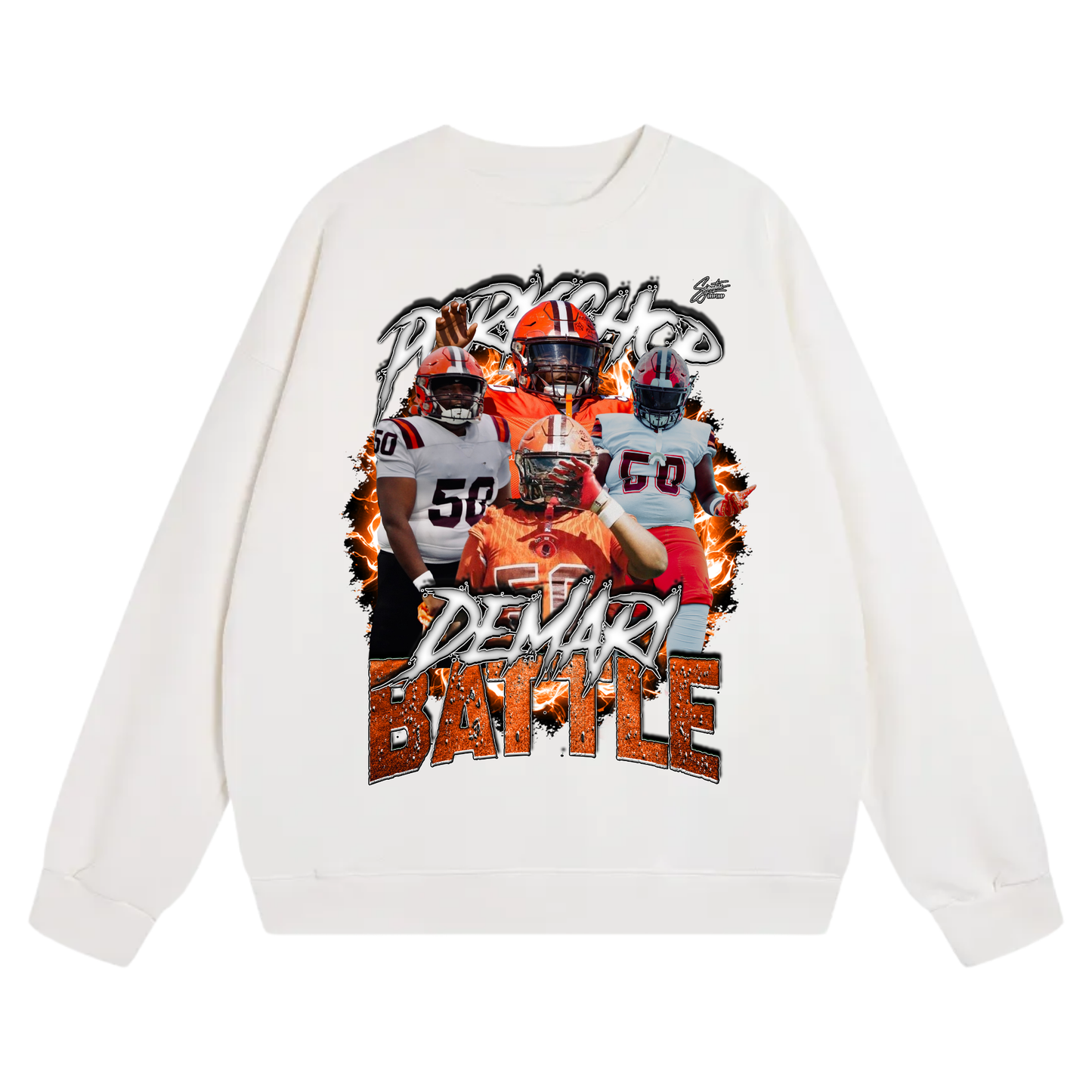 DeMari Battle Heavyweight Crewneck Sweatshirt