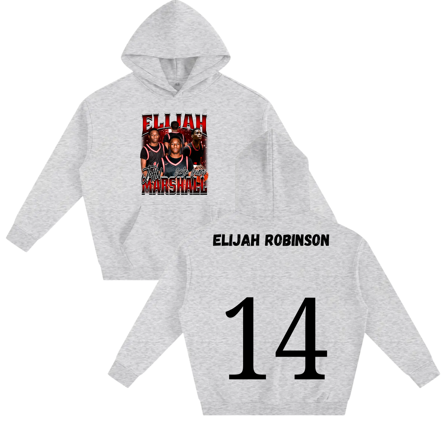 Elijah John Marshall Oversize Fleeced Hoodie
