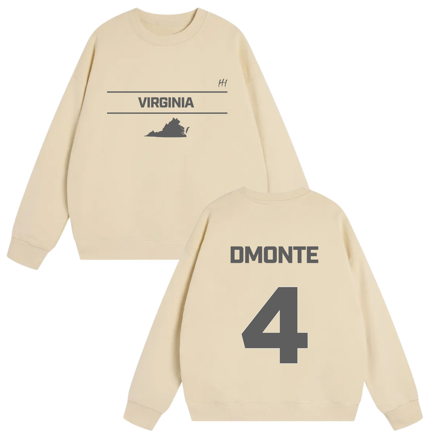 Dmonte Brown Heavyweight Crewneck Sweatshirt
