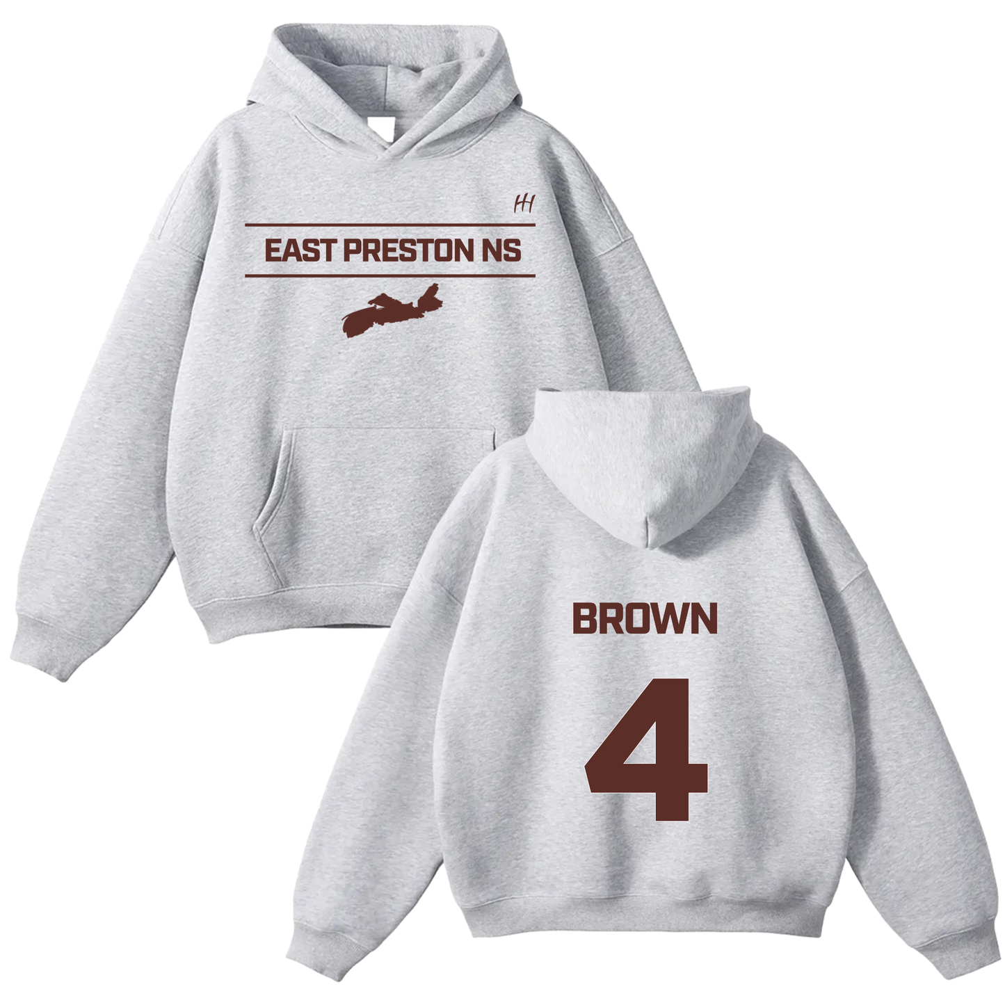 Weston Brown Oversize Fleeced Hoodie