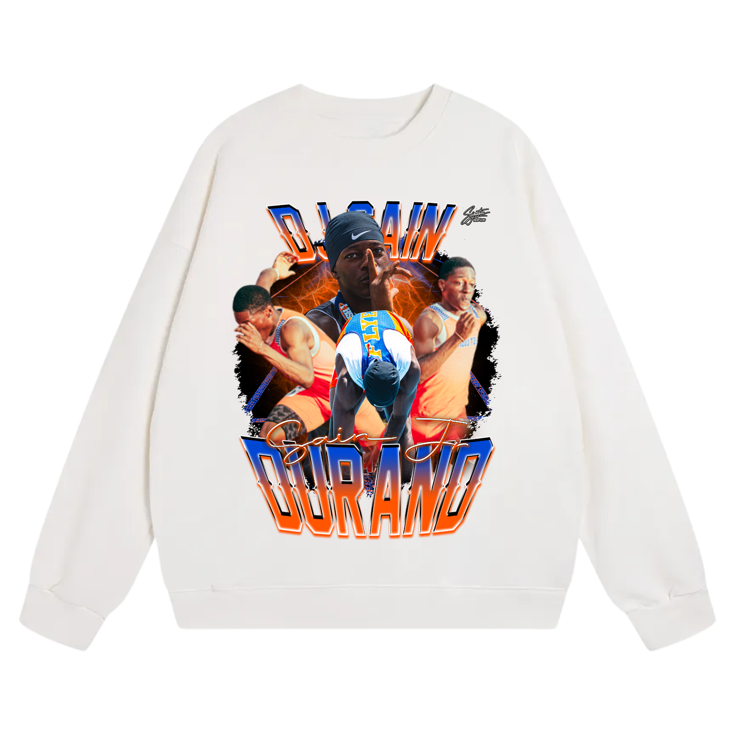 Durand Sain jr Heavyweight Crewneck Sweatshirt