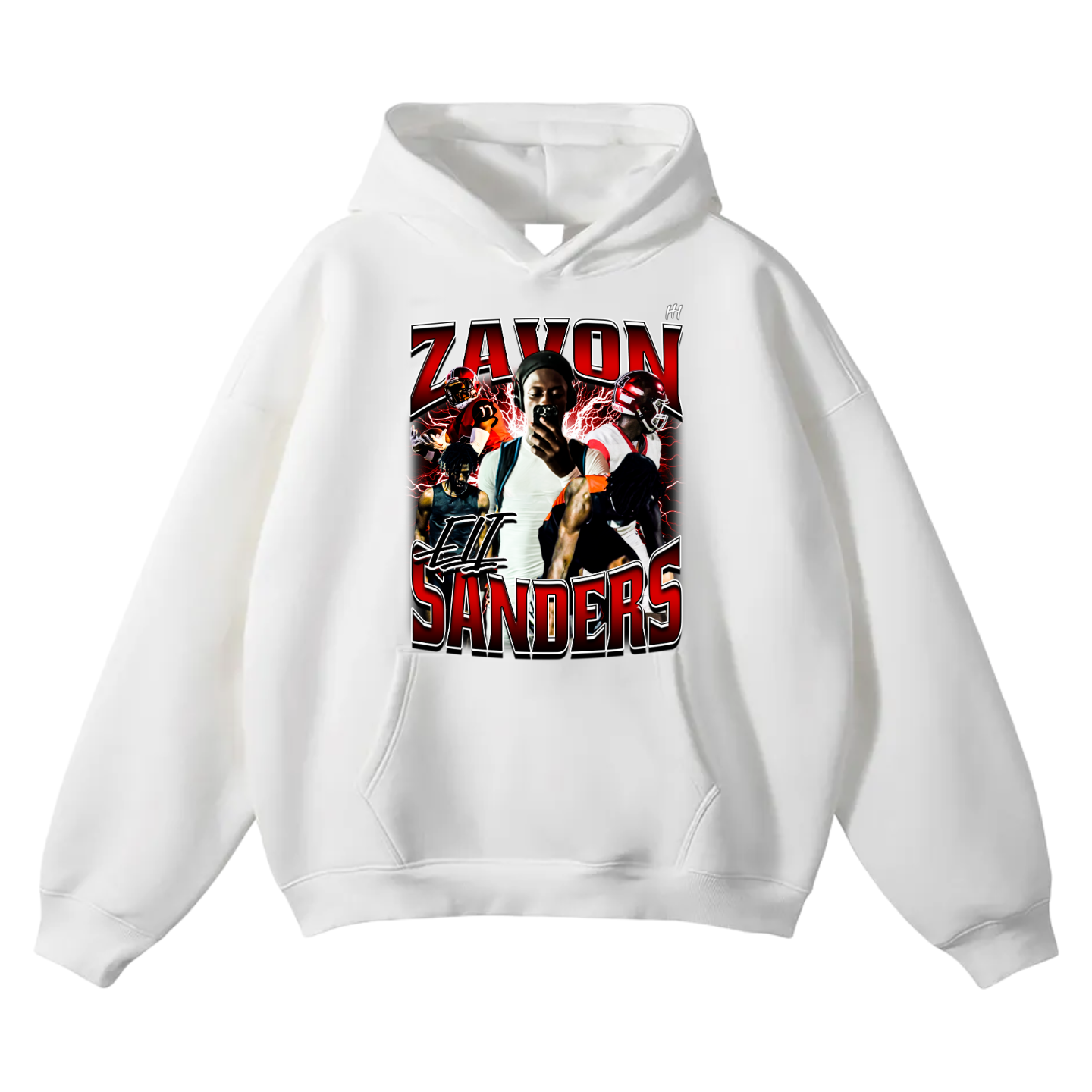 Zavon Sanders Oversize Fleeced Hoodie