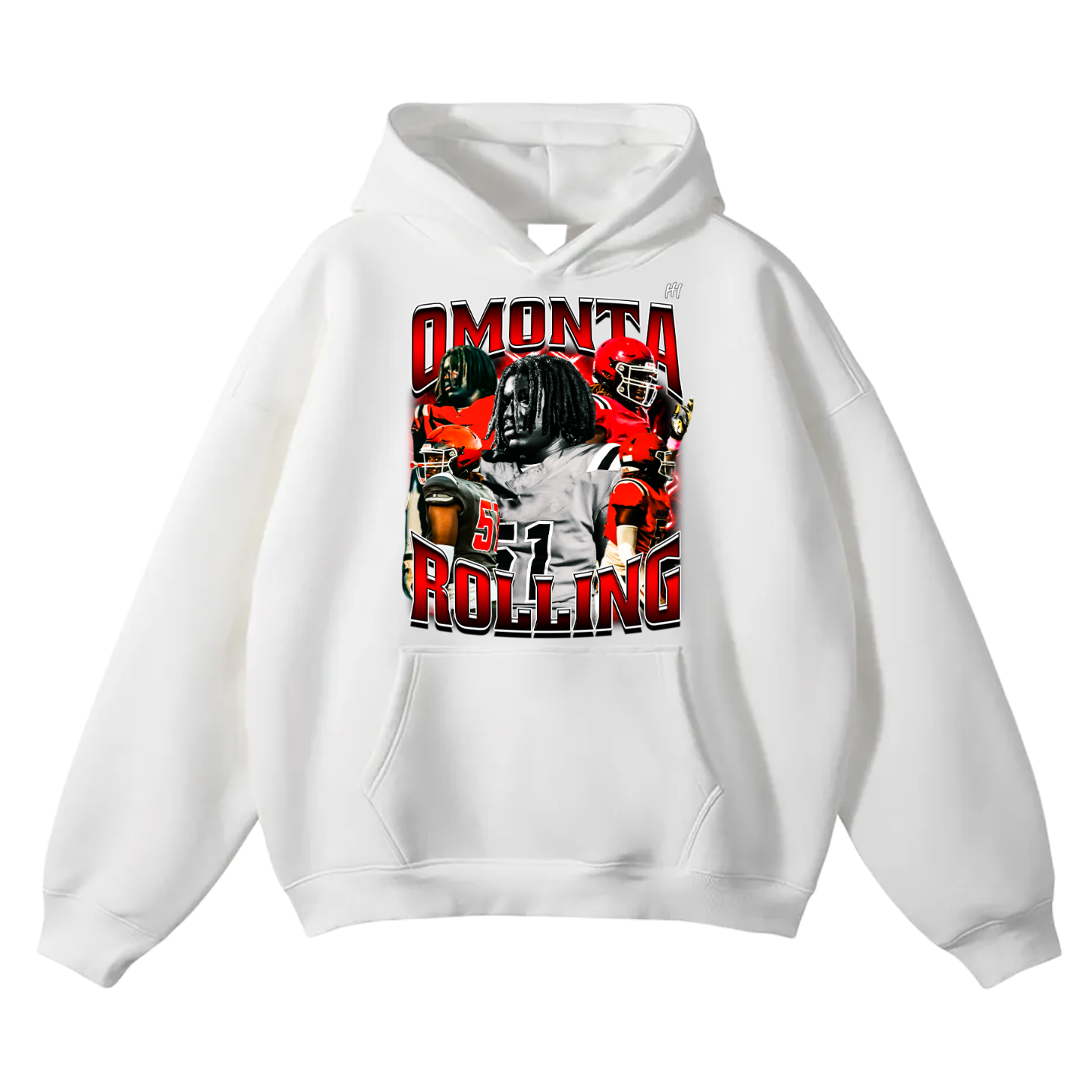Omonta rolling Oversize Fleeced Hoodie