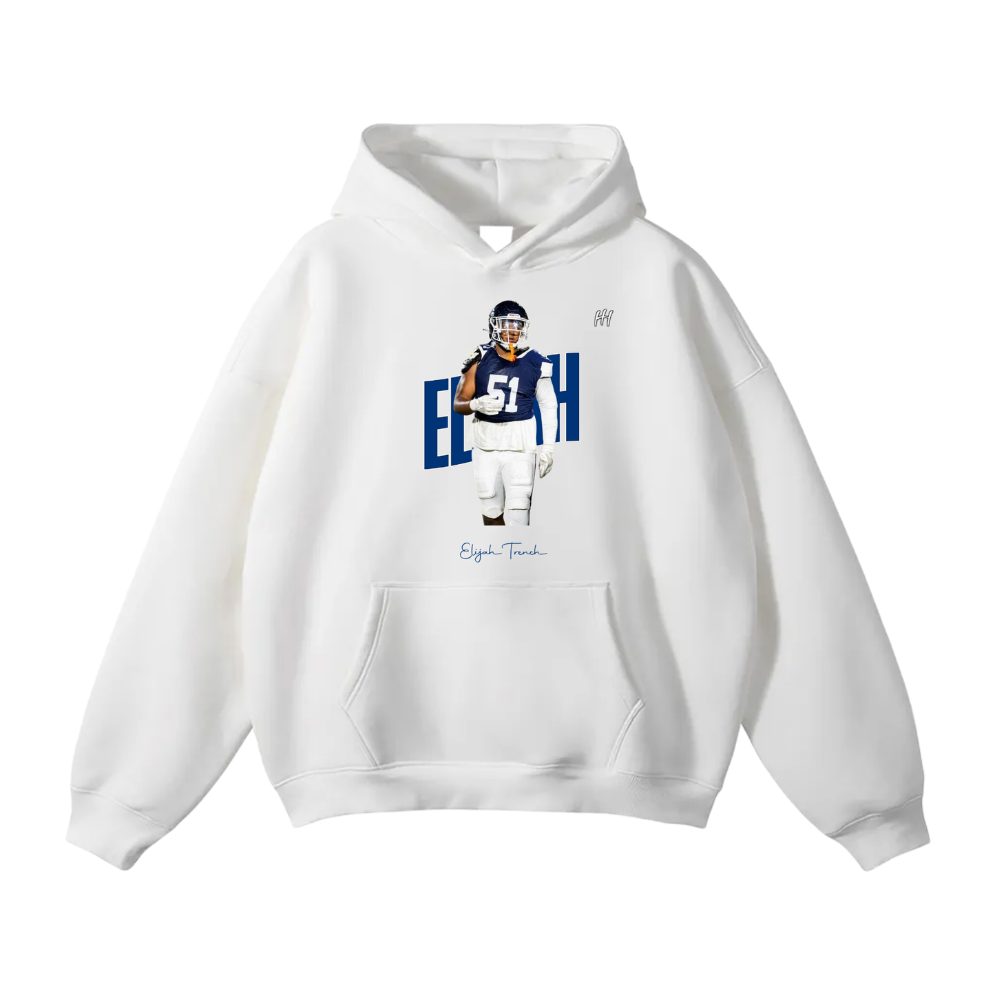 Elijah Trench Oversize Fleeced Hoodie