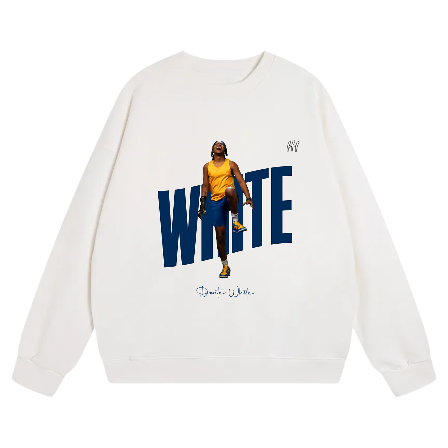 Dante White Heavyweight Crewneck Sweatshirt