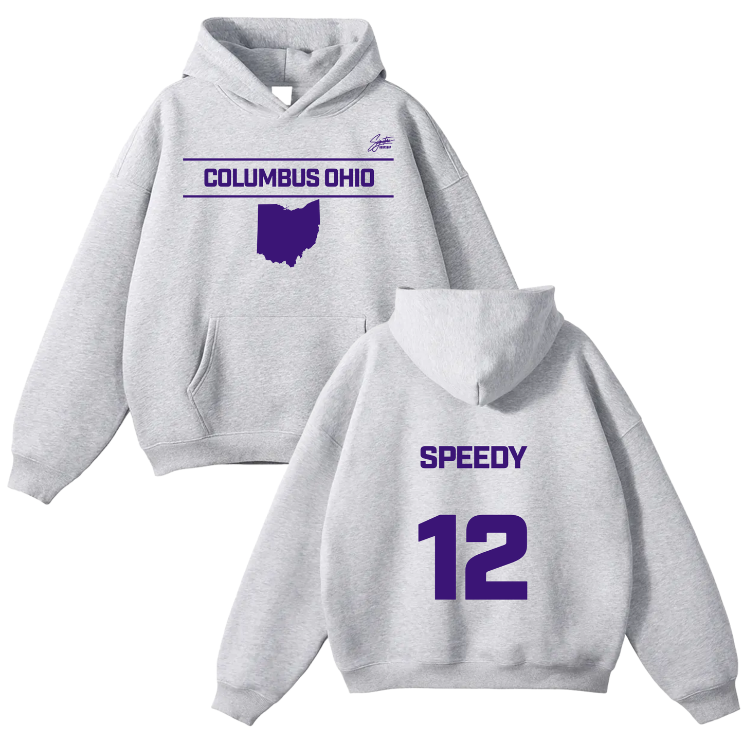 Kenttwon Brown Oversize Fleeced Hoodie