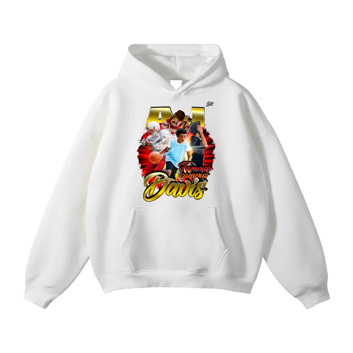 Aj Davis Oversize Fleeced Hoodie