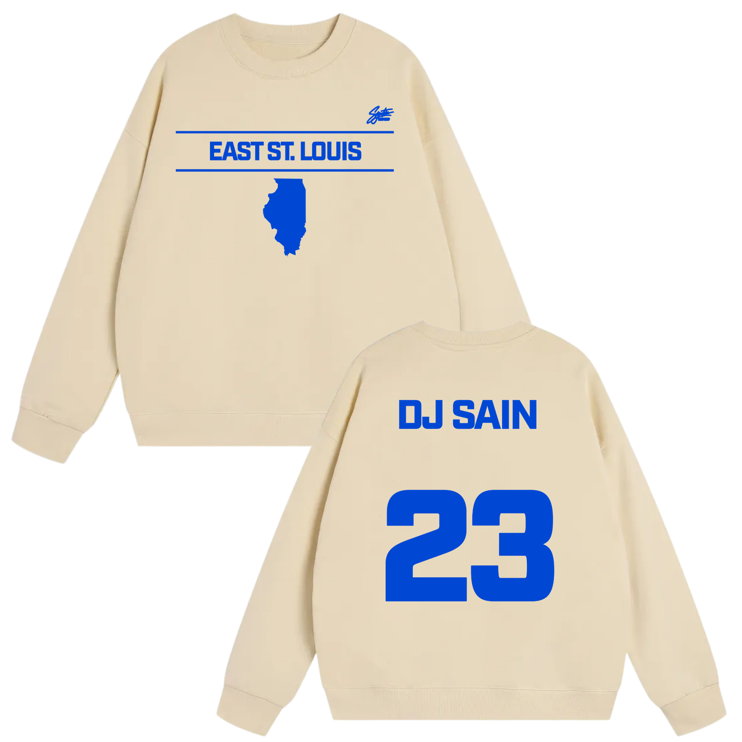Durand Sain jr Heavyweight Crewneck Sweatshirt