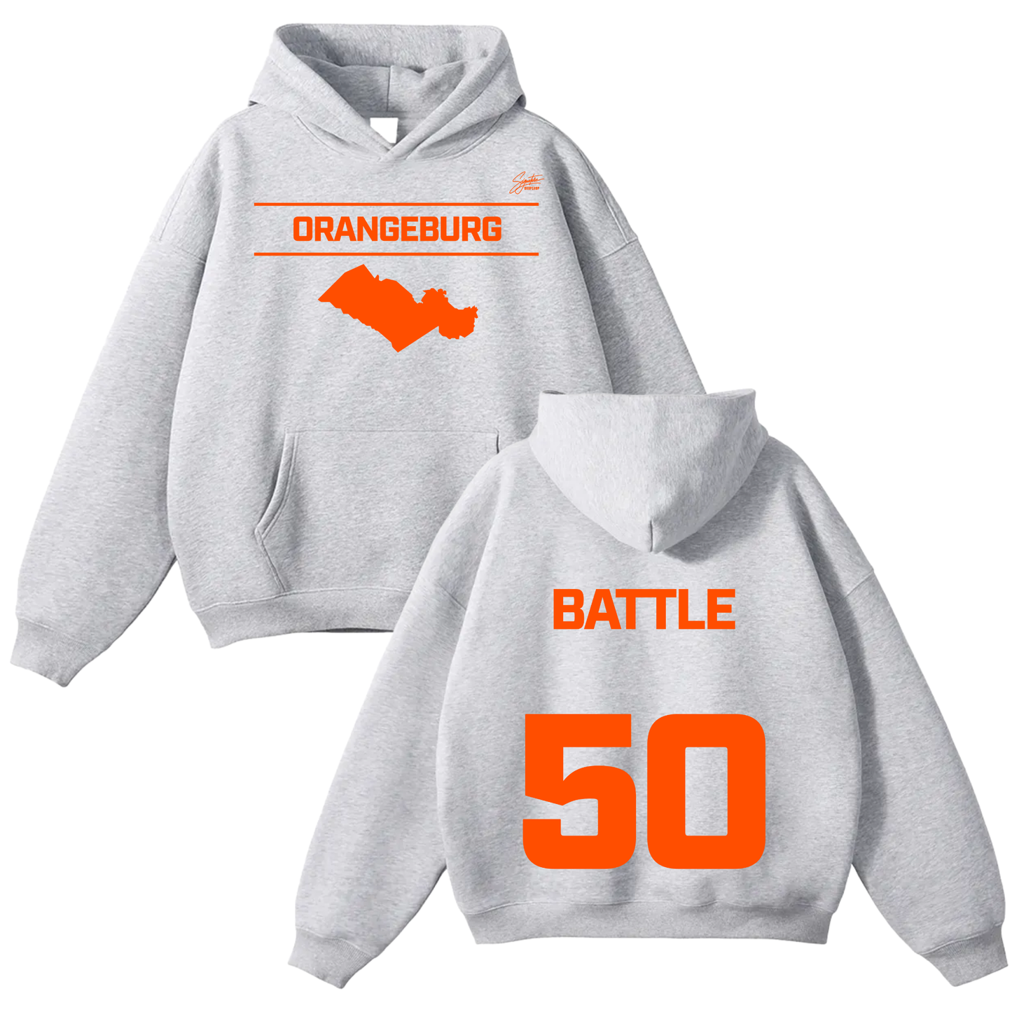 DeMari Battle Oversize Fleeced Hoodie