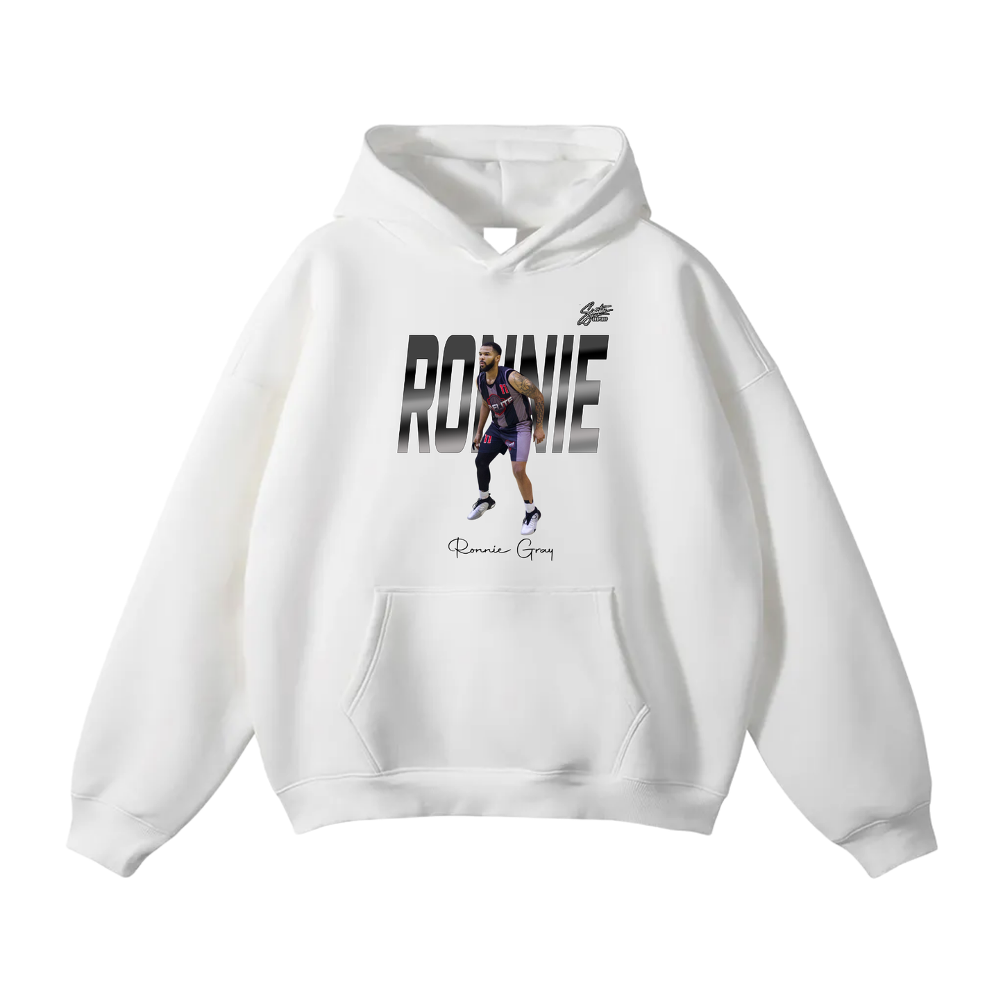 Ronnie Gray Oversize Fleeced Hoodie