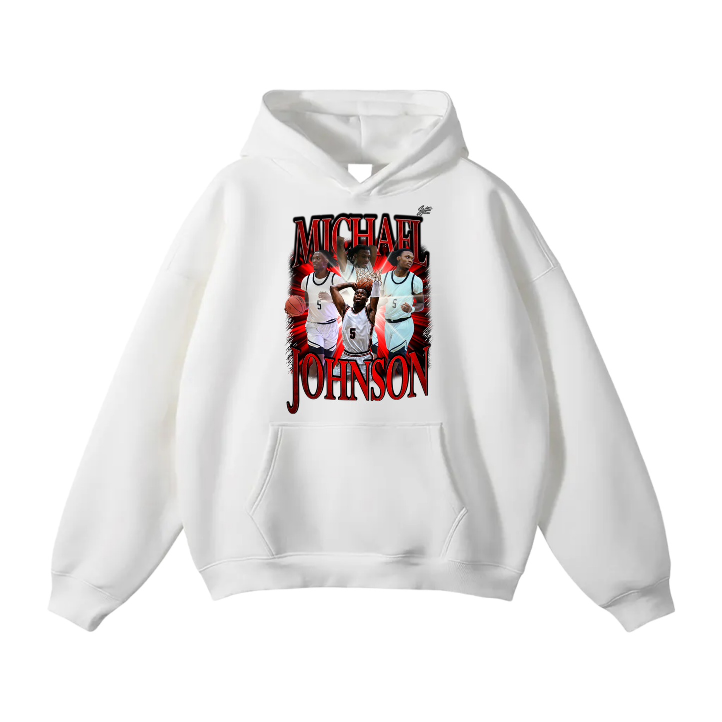 Michael Johnson Oversize Fleeced Hoodie