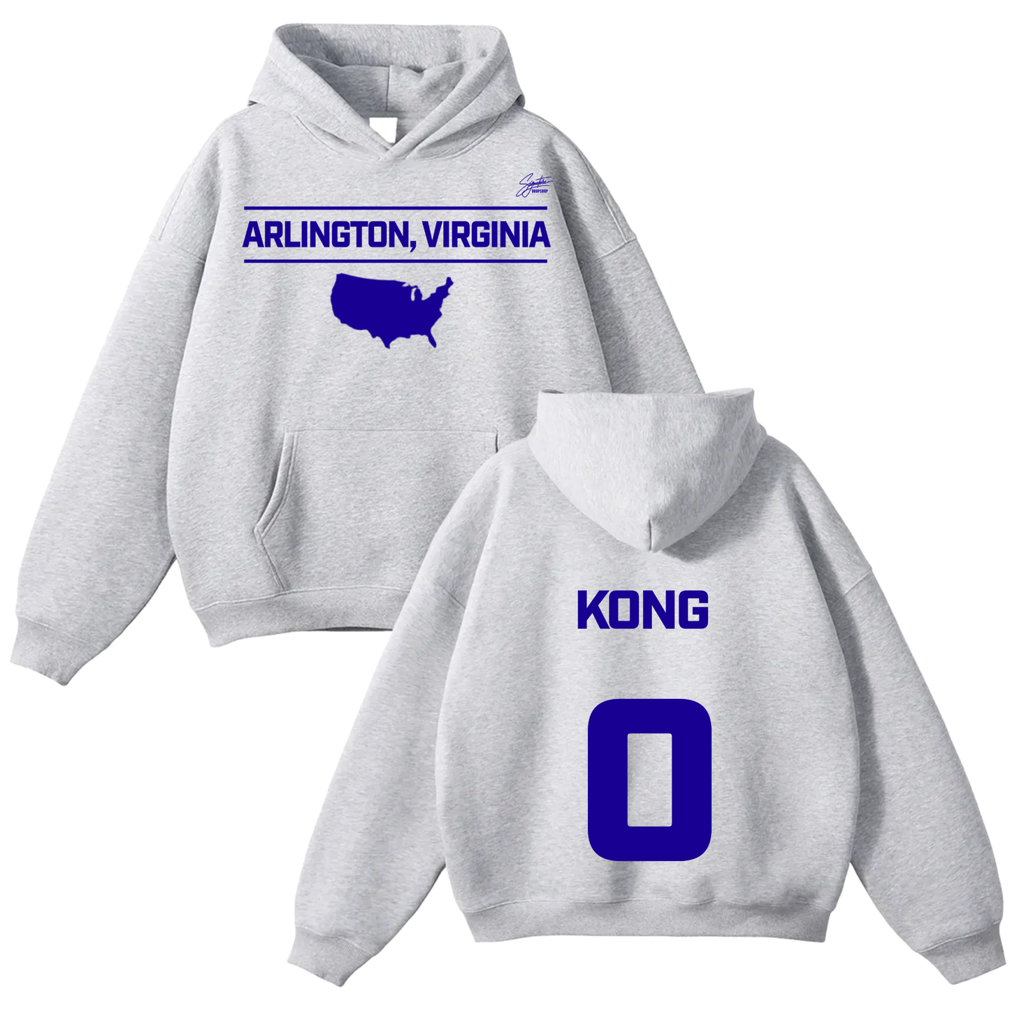Liech Kong Oversize Fleeced Hoodie